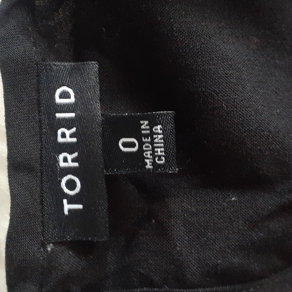 Torrid black women's pullover tunic dress size 0 - Picture 10 of 15